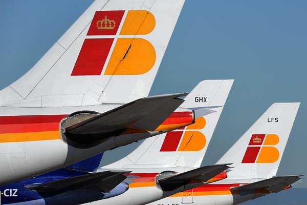 Iberia And BA Airlines At Madrid Airport